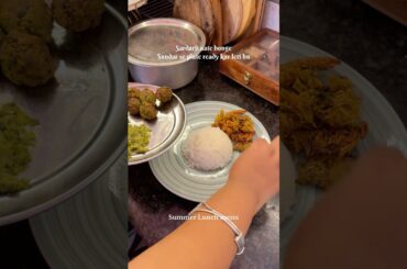 Lunch#youtubeshorts #shortsyoutube #shortsvideo #cooking #homemade #wife #thali #veg #home #life #we