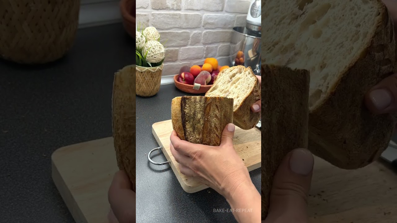 Homemade Sourdough Bread with whole wheat flour and butter Homemade Sourdough Bread with whole wheat flour and butter