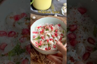 Makhana Raita | Healthy Recipes | High Nutrition and Low Calorie recipe| Recipe for weight loss