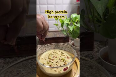 High Protein Ice cream | fat loss ice cream | #food #recipe #lowcalorie #proteinshake #shorts