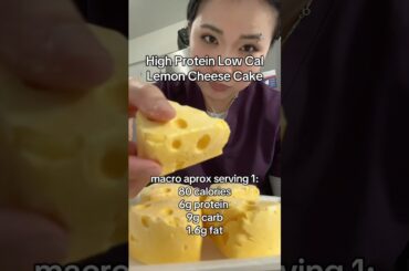 High Protein Low Calories Lemon Cartoon Cheese Cake Recipe