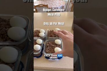 High Protein Budget Carnivore Meal prep over 100g protein per meal, zero carbs #mealideas #carnivore