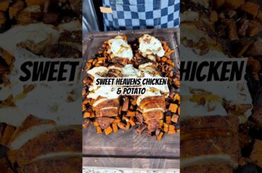 The Perfect Family Recipe. Or Meal Prep! Sweet Potato, chicken, ricotta, pecans & hot honey.