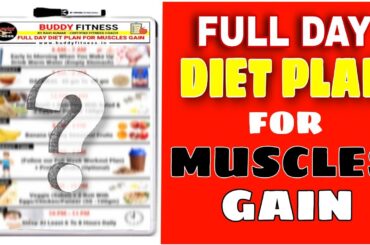 Full Day Diet Plan For Muscles Gain @BuddyFitness