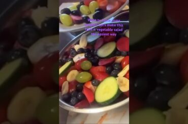 Want to loose weight? Make this fruit and vegetable salad with me #fruit #fruitandvegetablesalad