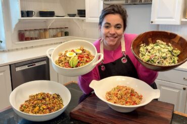 Four Delicious High Protein Summer Salads That Can Be Meal Prepped Ahead!