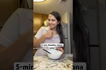 5-min healthy chana salad #healthyrecipes #chanasalad #chana #salad#healthyfood#dinnerideas #easy