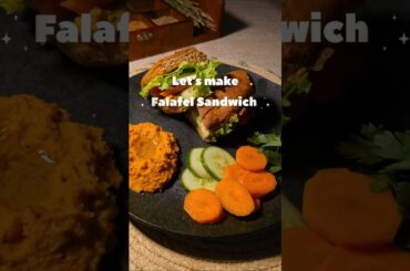 Falafel Sandwich | Spicy Hummus | Quick recipe #healthymeal