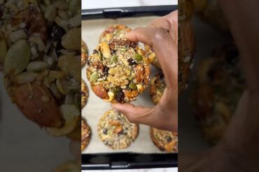 Healthy Nuts and Seeds Cookies #shorts #healthysnacks #recipe
