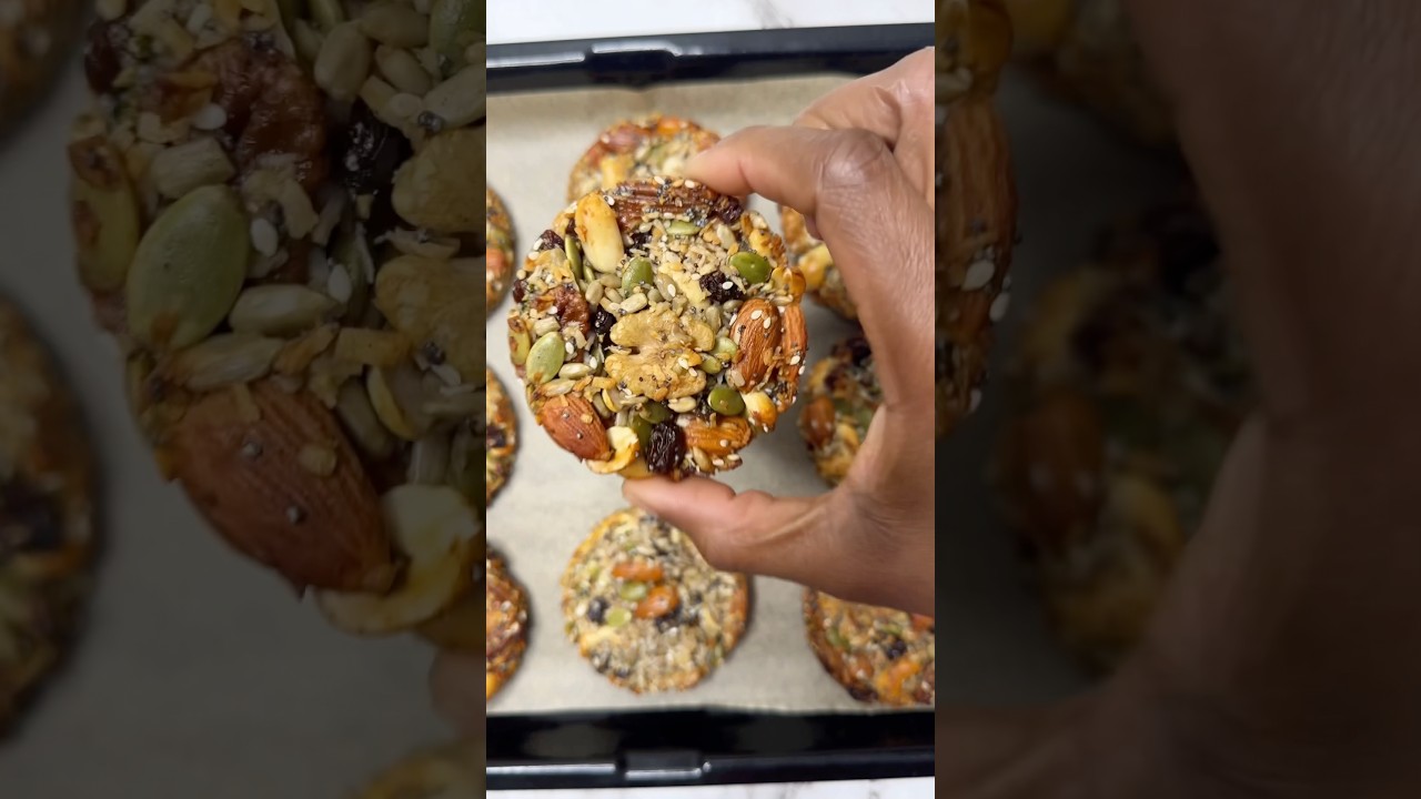 Healthy Nuts and Seeds Cookies #shorts #healthysnacks #recipe Healthy Nuts and Seeds Cookies #shorts #healthysnacks #recipe