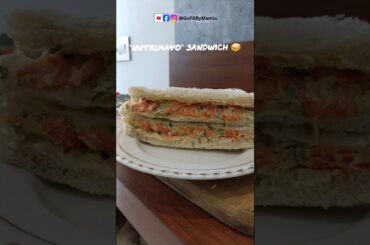 Healthy Sandwich |  Mayo Alternative | Vegetable sandwich #Homemadespread #GutFriendly #WeightLoss