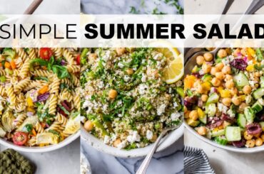 SIMPLE SUMMER SALAD IDEAS | crazy easy recipes