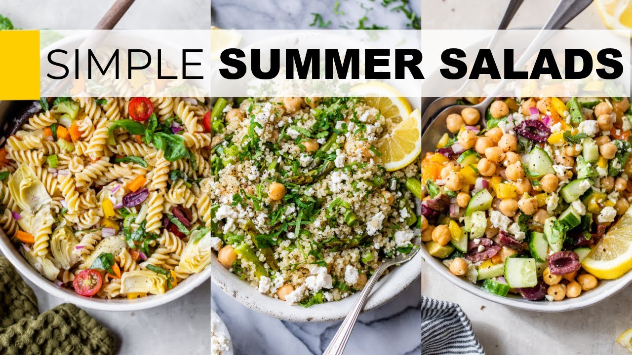 SIMPLE SUMMER SALAD IDEAS | crazy easy recipes SIMPLE SUMMER SALAD IDEAS | crazy easy recipes