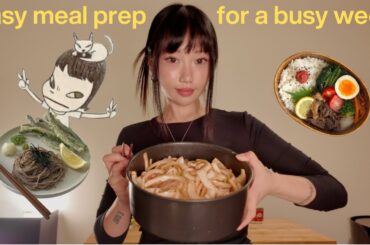 ASIAN MEAL PREP IDEAS | healthy, high protein, affordable recipes for a busy gworl living alone