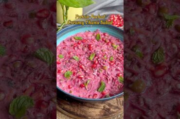 Protein- Packed Creamy Chana Salad | Easy Salad Recipe | Weight loss recipe | Tasty Salad #shorts