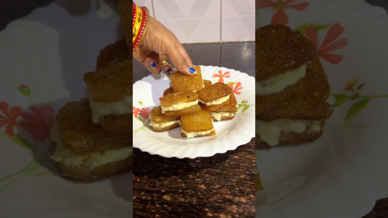 Bread Malai Toast #shorts #recipe #breadrecipe #trending Bread Malai Toast #shorts #recipe #breadrecipe #trending
