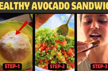 Avocado Sandwich for Weight Loss | Healthy Breakfast Recipe in 5 Minutes
