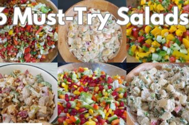 6 Must-Try Salads | Healthy Salad Recipes for Lunch & Dinner | Simple & Wholesome