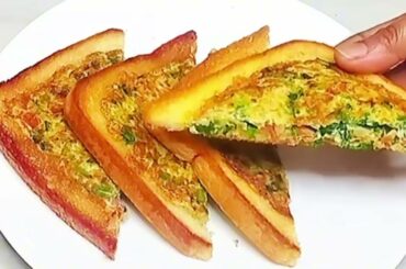 2Minutes Healthy Snacks |  Egg Snacks | Egg Sandwich | Bread Snacks Recipes | Easy Recipe