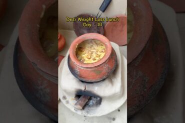 Village Style Desi Weight Loss Lunch Recipe | Mitti Ke Chulhe Ka Swad