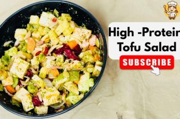 High Protein Tofu Salad Recipe | Healthy  Breakfast Weight Loss Salad | Easy Vegan Salad in 5Mintues