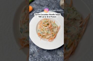 Carrot Cucumber Salad #salad #saladdressing #saladrecipe #lowcarb #lowcalorie #weightloss #fatloss