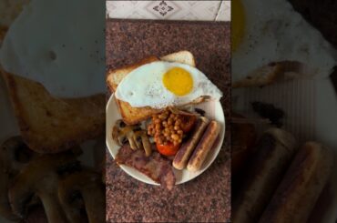 Full English Breakfast #food #englishbreakfast #british #homecook #breakfast #shorts #healthy #music