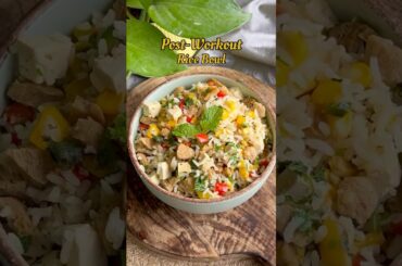 High Protein Lunch | Protein Packed Rice Bowl | Post Workout Meal Ideas | Healthy Lunch Ideas