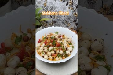 Healthy makhana chaat recipe | Healthy evening snack ideas #chaatrecipe #shots #healthy