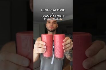 High Vs Low calorie shake Which is best for bulking #viral #trending #shorts #recipe #food #bulking