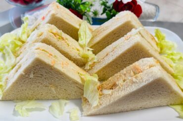 Quick curd cold sandwich recipe with for breakfast,evening snacks and lunch box /Hung curd sandwich
