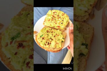 Tasty and Protein rich Avocado-Feta Toast  for breakfast in 10 mins #healthy #gymlife #gym #easy