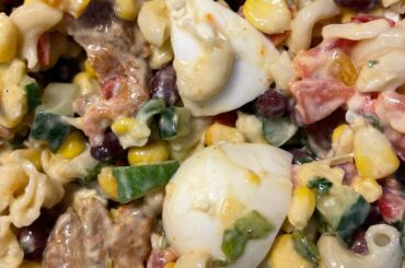 How To Make Macaroni Chicken Salad/ Healthy Salad Recipe/Macaroni Chicken Egg Salad/ Salad Recipe