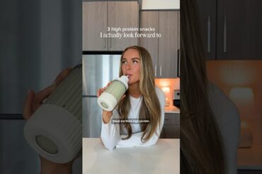 3 high protein snacks I ACTUALLY look forward to #athletenutrition #highprotein #healthysnack