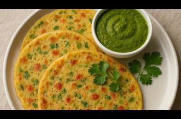 Crispy Suji Chilla Recipe | Healthy Breakfast in 10 Minutes | Quick & Easy Indian Breakfast
