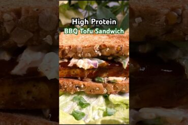Healthy & Tasty | Protein, Fiber, and Good Fats| BBQ Tofu Sandwich with Crisp Veggie Slaw #vgnstrong