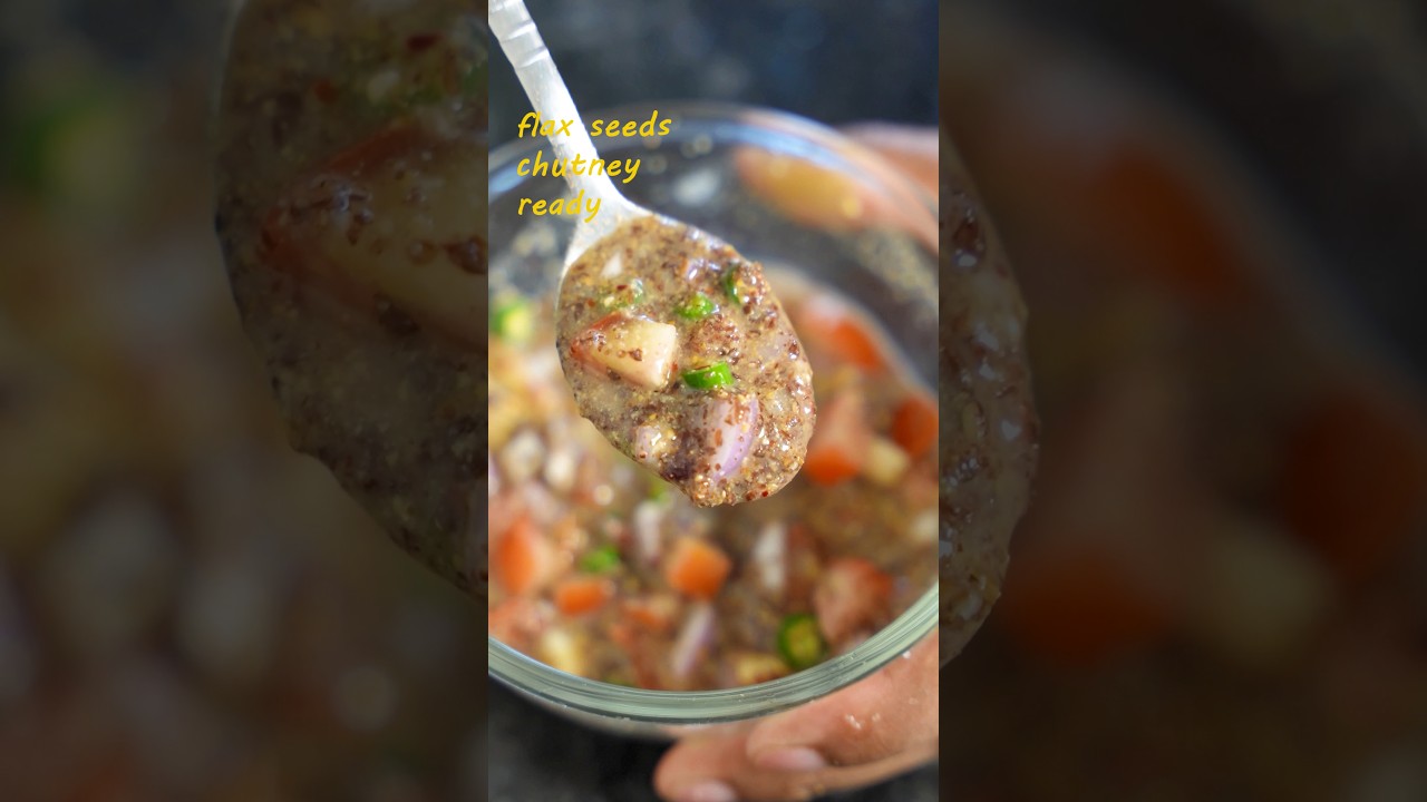 Savory Flax Seeds Chutney #recipe #flaxseed #cooking #asmr #shorts Savory Flax Seeds Chutney #recipe #flaxseed #cooking #asmr #shorts