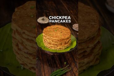 Chickpea Pancakes | Healthy Breakfast Ideas | Evening Snacks  #shorts #chickpeapancakes