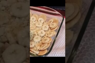 Plenty of Bananas & Vanilla Waffles Pudding ! #food #cooking #recipe