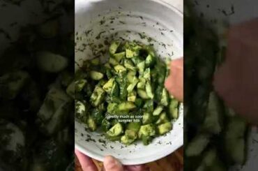 a simple but fab cucumber salad