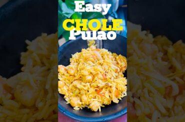 Easy Chole Pulao Recipe | Chana Pulao #food #cooking #shortsfeed #recipe #shorts