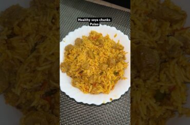 Radhe Radhe,colourful,healthy soya chunks pulao #lunch #healthy #cookingchannel