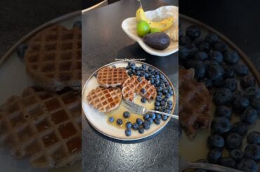 How to make flaxseed waffles (high fiber, high protein, 4 ingredients) #healthyrecipes #fiber