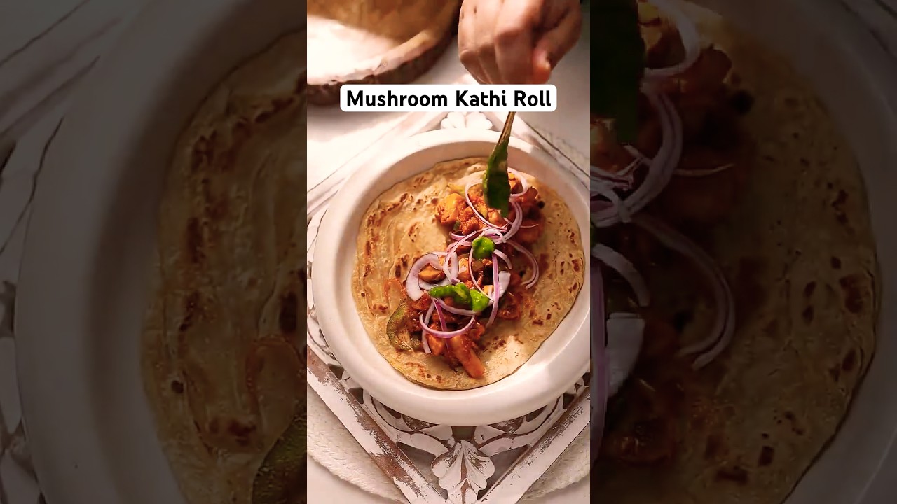 Healthy & Yummiest Mushroom Kathi Roll at Home! #foodshorts #recipe #healthyrecipes #easyrecipe Healthy & Yummiest Mushroom Kathi Roll at Home! #foodshorts #recipe #healthyrecipes #easyrecipe