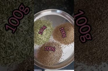jeera ajwain powder for weight loss & digestion!!  #shorts#forweightloss#youtube#youtubeshorts#food