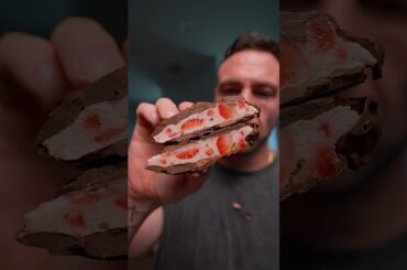 Amazing strawberry chocolate protein snack ASMR tutorial #noeldeyzel