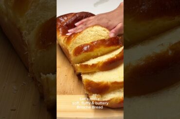 Homemade Brioche Bread #bread #baking #homemade #cooking #shorts