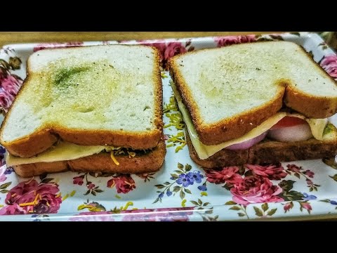 5 – Minute Healthy Veg Sandwich Recipe | Super Tasty & Easy 5 - Minute Healthy Veg Sandwich Recipe | Super Tasty & Easy