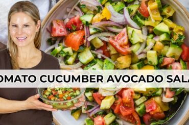 THE BEST SUMMER SALAD (Cucumber & Tomato Salad Recipe)