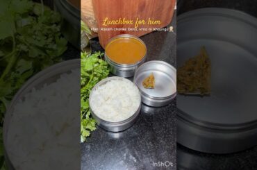 Tiffin for husband  #tiffinrecipe #lunchboxrecipe #officelunch #whatieatinaday #adayinmylife